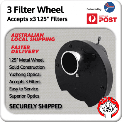 1.25″ 3 Filter Wheel (for visual viewing)