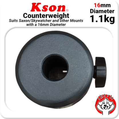 16mm Kson Counterweight for Saxon / Skywatcher + Other Mounts (1.1kg)