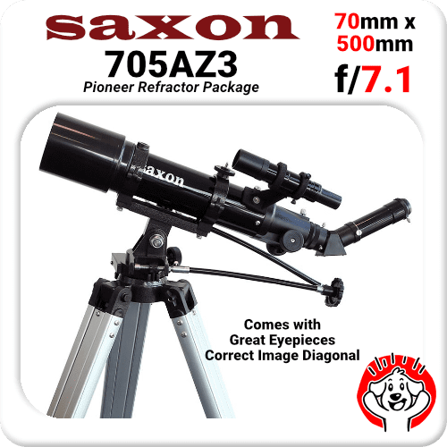 Saxon 705AZ3 70/500 Telescope Package for Beginners