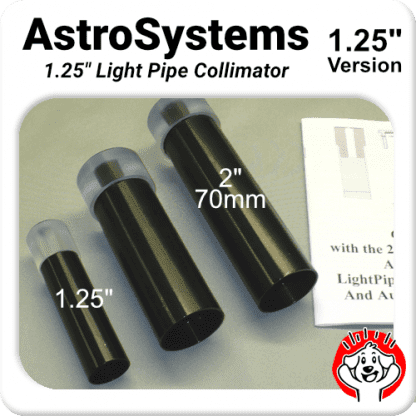 1.25″ Astrosystems Lightpipe / Sight tube (no laser/batteries required) for Primary and Secondary Mirror alignment
