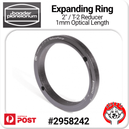 Baader Expansion Ring 2″a/T-2i with 1mm optical path length (T-2 part #28) # 2958242