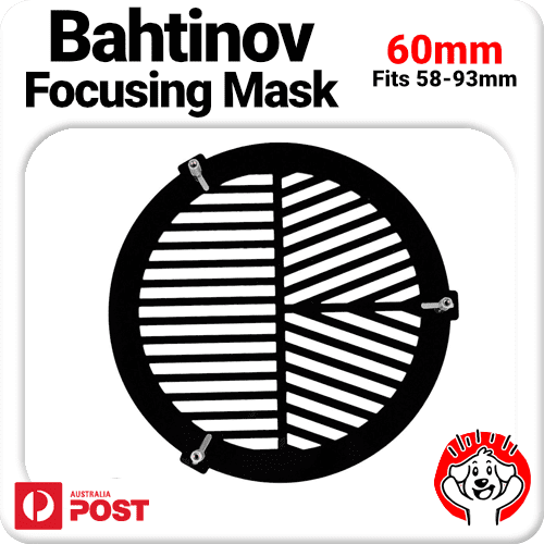 60mm Bahtinov Focusing Mask for Visual or Astrophotography