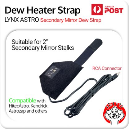 Lynx Astro Secondary Mirror Dew Heater Strap (Large) 2″ Size Stalks RCA 12V
