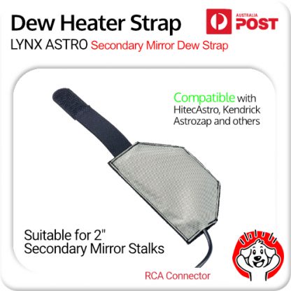 Lynx Astro Secondary Mirror Dew Heater Strap (Large) 2″ Size Stalks RCA 12V
