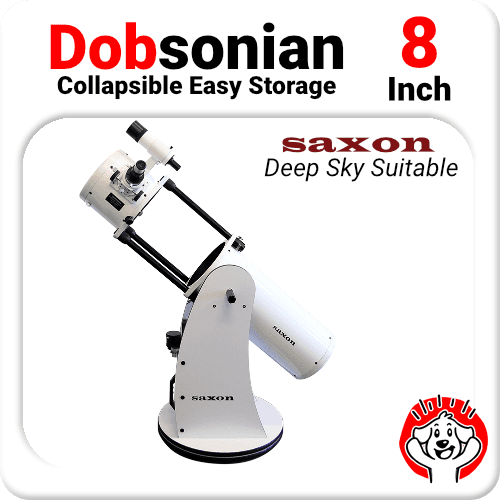 8" CT Retractable / Collapsible Saxon / Skywatcher Dobsonian Deep Sky Telescope