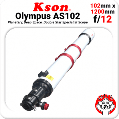 Kson “Olympus” AS102 (102mm/1200mm f/12) refractor