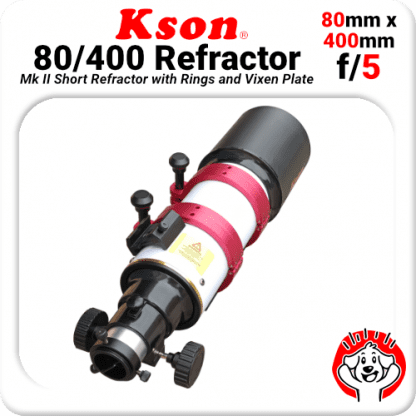 Kson 80mm 400mm f/5 Mk II Refractor OTA with Rings and Vixen Plate