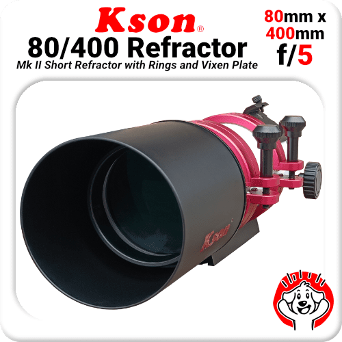 Kson 80mm 400mm f/5 refractor w/rings ota