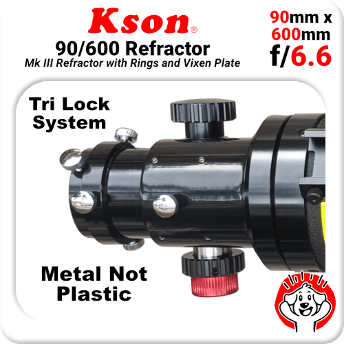 Kson 90mm f/6.6 Refractor with 2" Focuser and Travel Bag