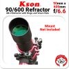 Kson 90mm 600mm f/6.6 refractor w/rings ota