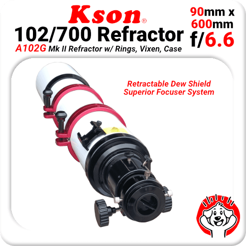 Kson A102G 102mm 700mm f/6.8 Refractor OTA