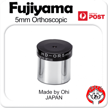 Fujiyama Eyepiece – 1.25″ Orthoscopic, 4 Element 5mm