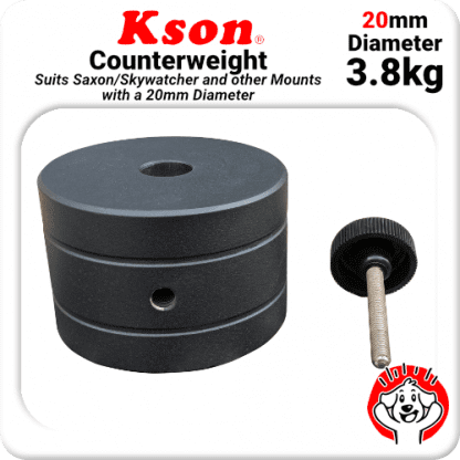 20mm Kson Counterweight for Saxon / Skywatcher + Other Mounts (3.8kg)