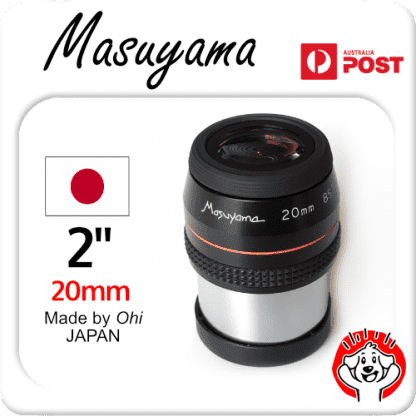 Masuyama Eyepiece – 2″ Hybrid Plossl 5 Element, 20mm 85°