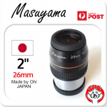 Masuyama Eyepiece – 2″ Hybrid Plossl 5 Element, 26mm 85°