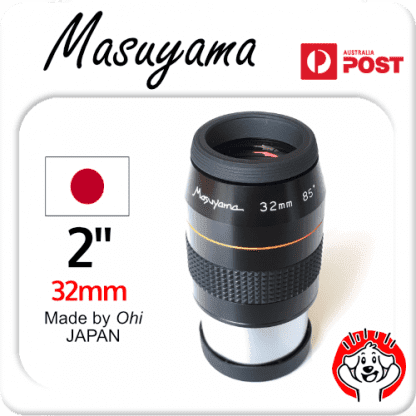 Masuyama Eyepiece – 2″ Hybrid Plossl 5 Element, 32mm 85°