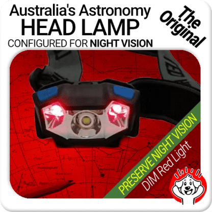 Red Nightvision Astronomy Headlight / Head Torch / Headlamp with Batteries Included