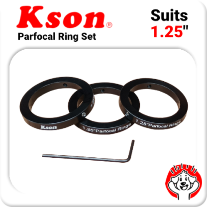 Kson 1.25″ Parfocal Rings for eyepieces (3 Pack)