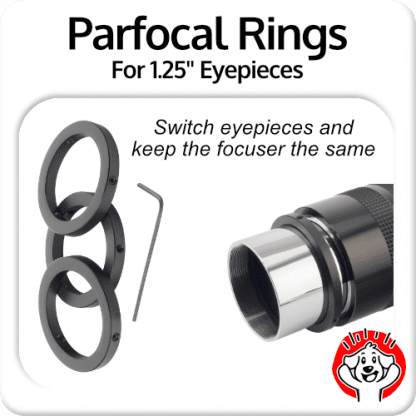 1.25″ Parfocal Rings for eyepieces