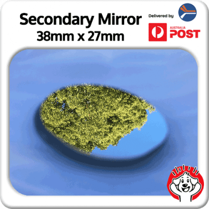 Replacement Secondary Mirror 51 x 35 (2″ x 1.3″)  (for 120mm reflector)