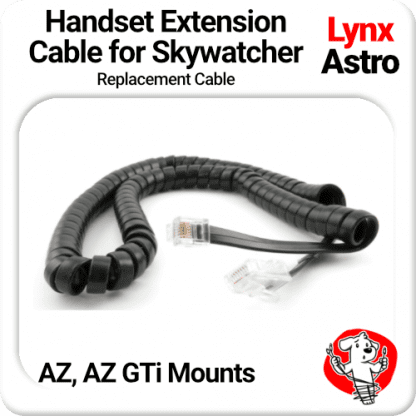 Replacement Saxon / Sky-Watcher SynScan handset cable for AZ Goto & AZ GTi mounts.
