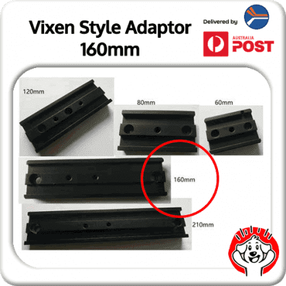 160mm 1/4 Inch (1/4″) Vixen Style Dovetail Bar / Plate
