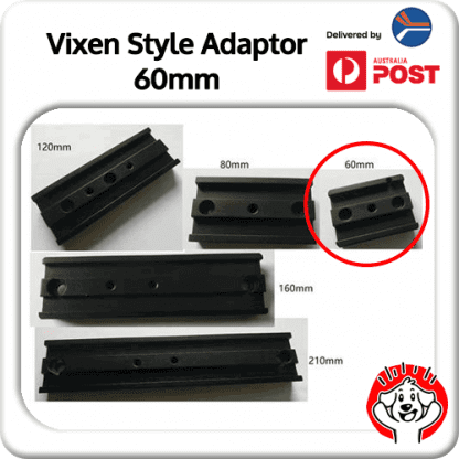 60mm 1/4 Inch (1/4″) Vixen Style Dovetail Bar / Plate